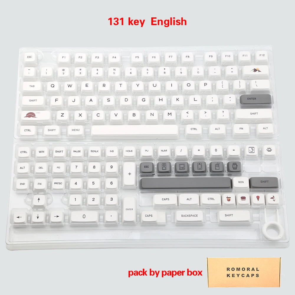 Monochrome Minimalist Keycap Set