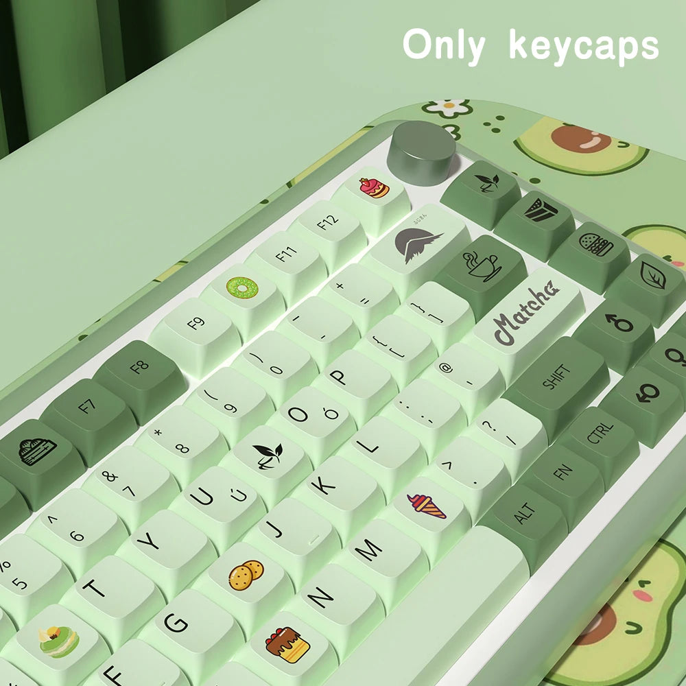Matcha Café Keycap Set