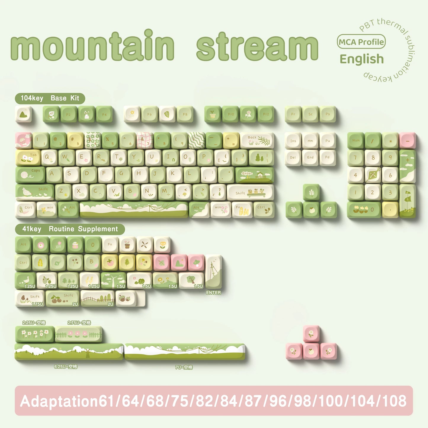 Mountain Stream Keycap Set