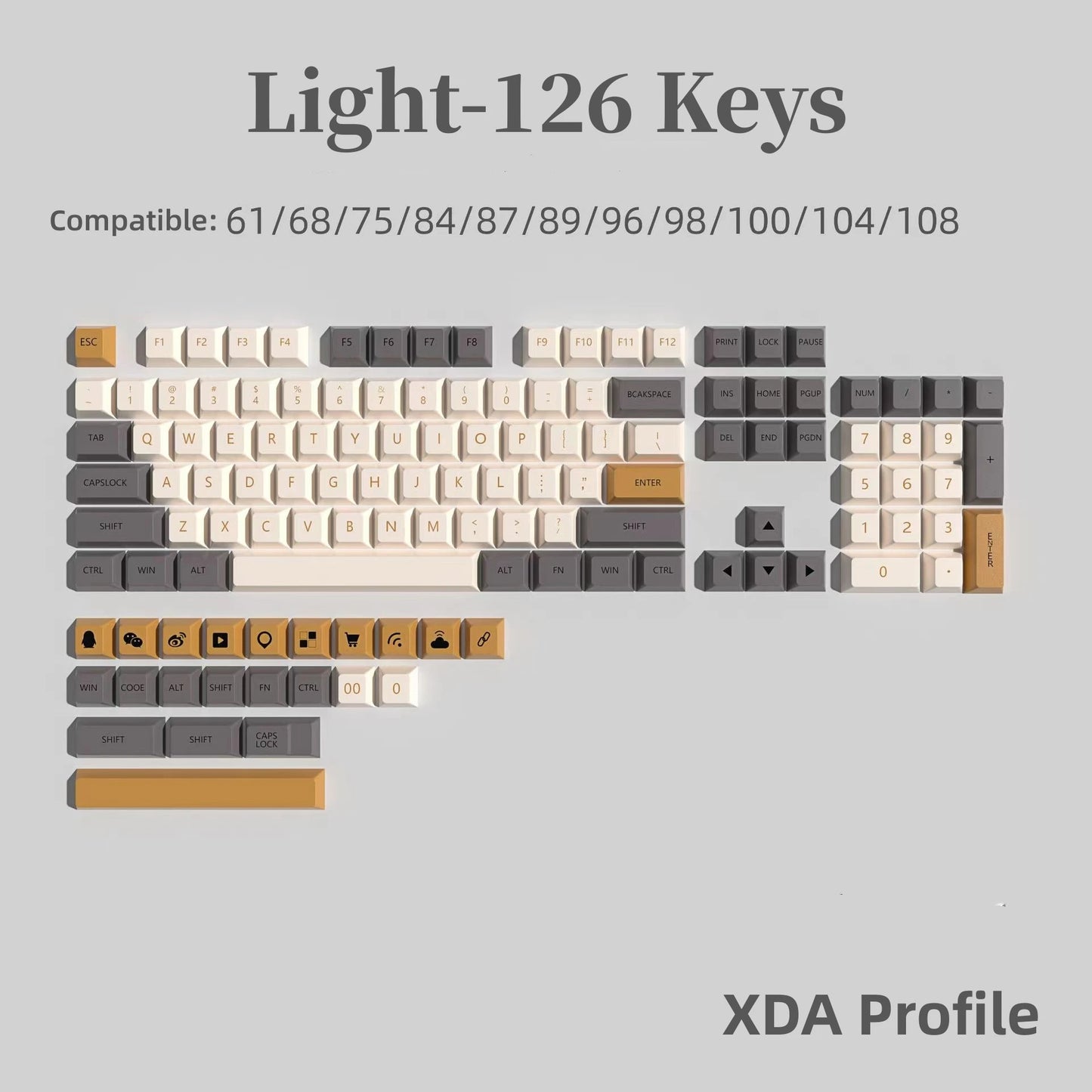 Honey Harmony Keycap Set