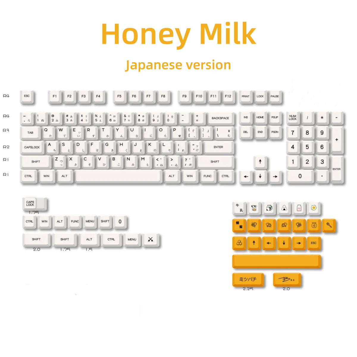Honey Harmony Keycap Set