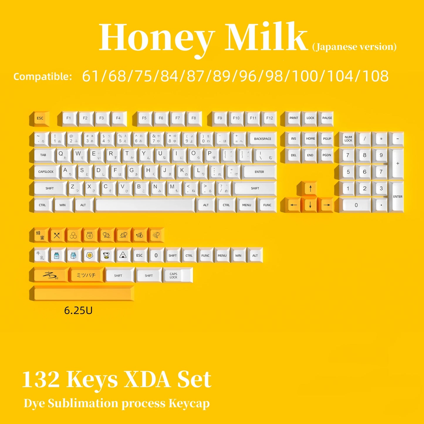 Honey Harmony Keycap Set