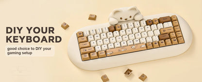 Coffee and Cats Keycap Set