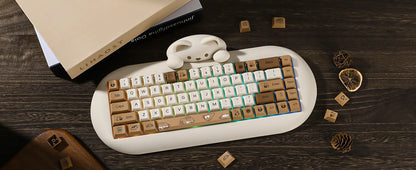 Coffee and Cats Keycap Set