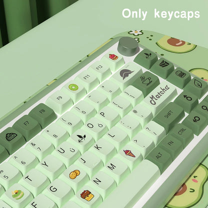Matcha Café Keycap Set