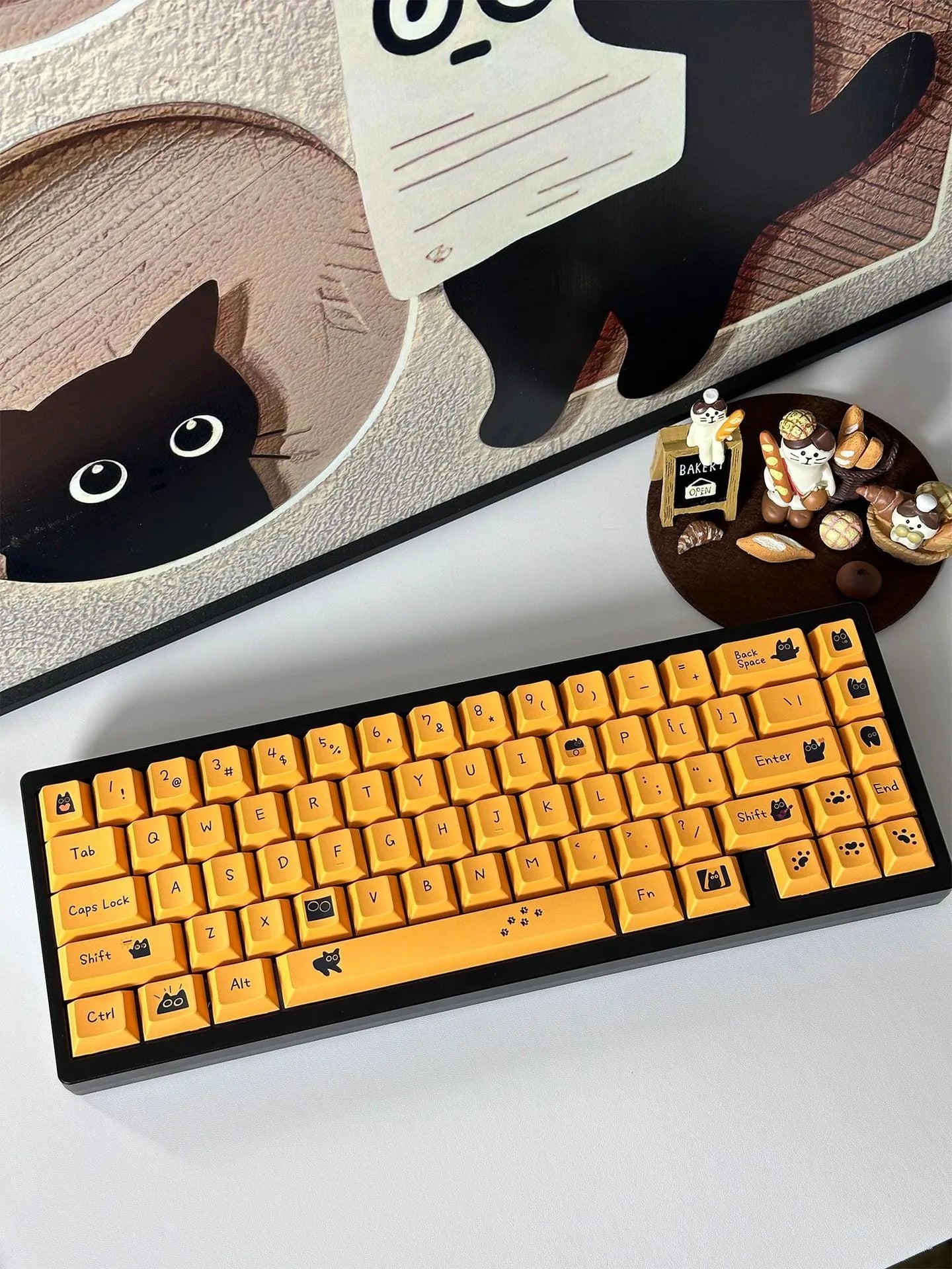 Cat Café Keycap Set