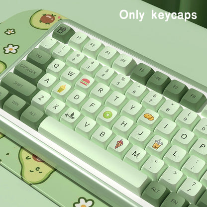 Matcha Café Keycap Set